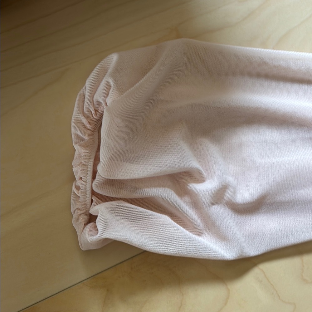 Sheer Ruffled Blouse in Pink - Picture 3 of 4